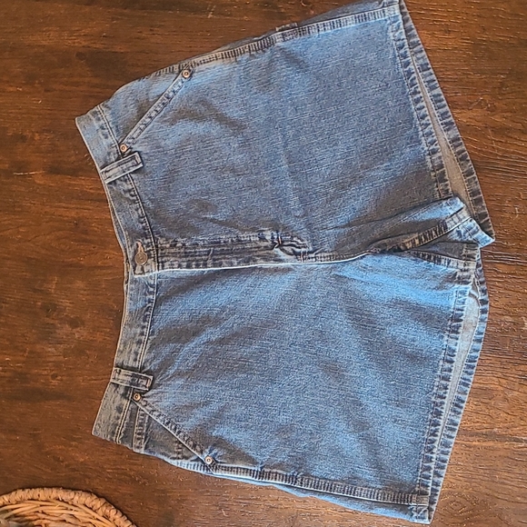 90's vintage Lee carpenters jean shorts size 16 M - Picture 1 of 15